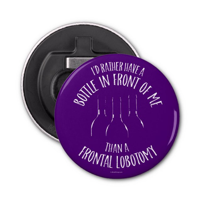 Frontal Lobotomy Bottle Opener (Front)