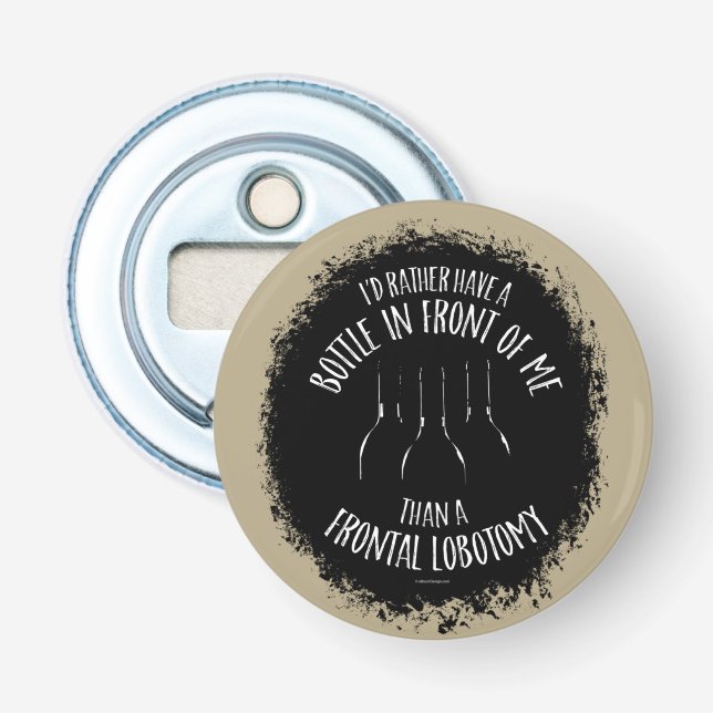 Frontal Lobotomy Bottle Opener (Front)