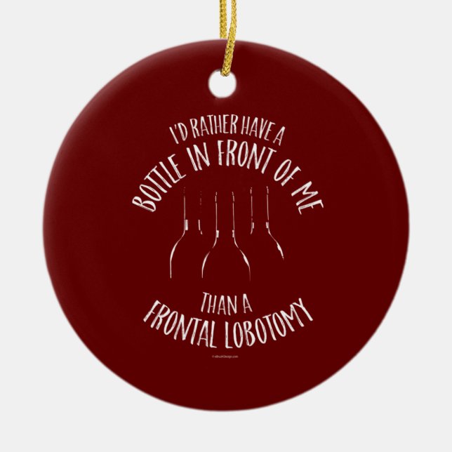 Frontal Lobotomy Ceramic Ornament (Front)