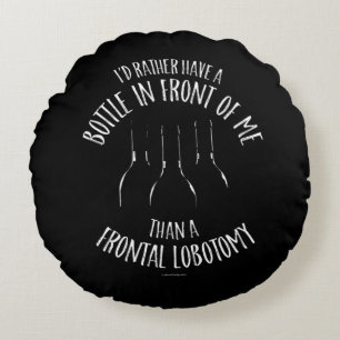 Frontal Lobotomy Round Pillow