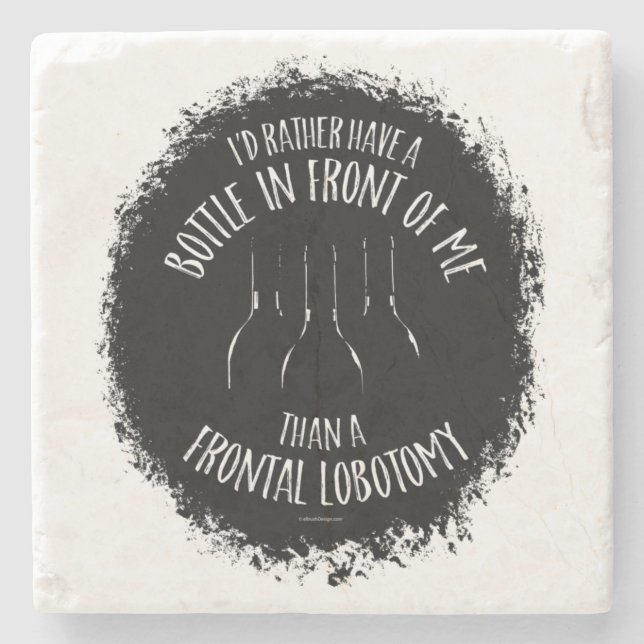 Frontal Lobotomy Stone Coaster (Front)