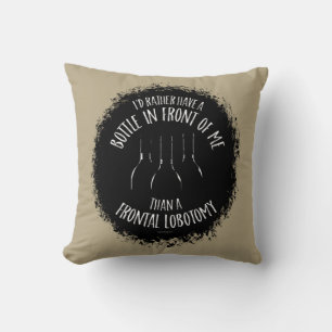 Frontal Lobotomy Throw Pillow