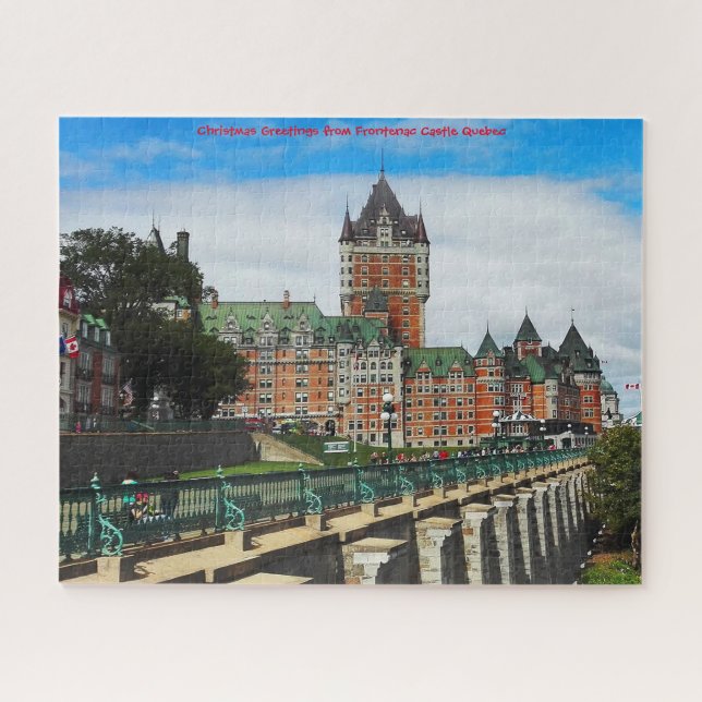 Frontenac Castle Quebec. Jigsaw Puzzle (Horizontal)