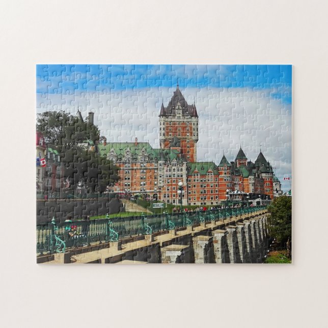 Frontenac Castle Quebec. Jigsaw Puzzle (Horizontal)