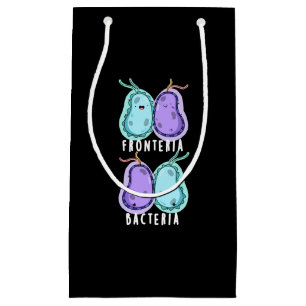 Fronteria Bacteria Funny Biology Pun Dark BG Small Gift Bag