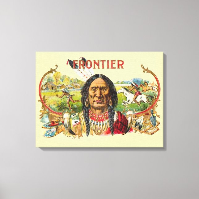 Frontier Cigar Advertising Canvas Print (Front)