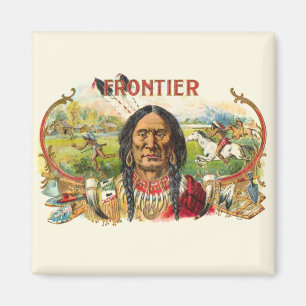 Frontier Cigar Advertising Magnet