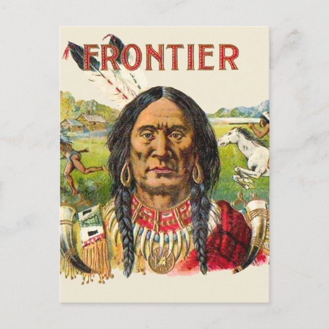 Frontier Cigar Advertising Postcard (Front)