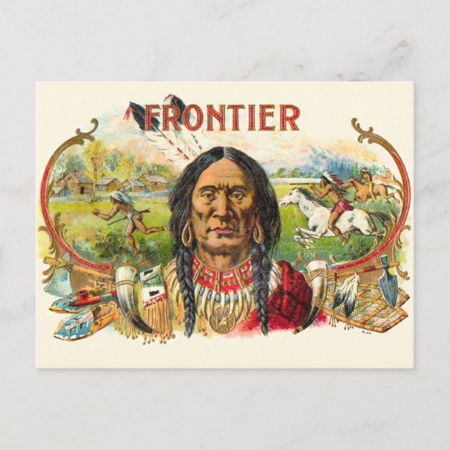 Frontier Cigar Advertising Postcard (Front)