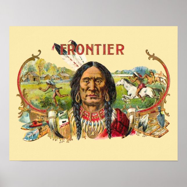 Frontier Cigar Advertising Poster (Front)