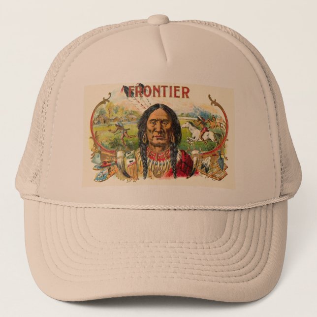 Frontier Cigar Advertising Trucker Hat (Front)
