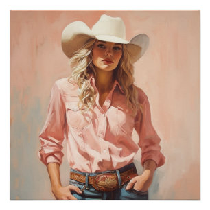 Frontier Fables: Cowgirl Wall Art