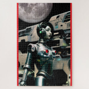 Frontier of Her Space Career - Ken Gauge Art Jigsaw Puzzle
