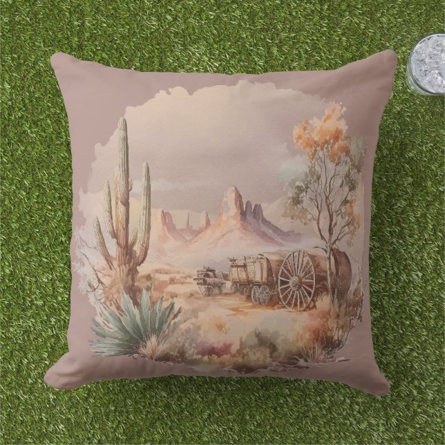 Frontier Wagons Tetons Outdoor Pillow (Grass)
