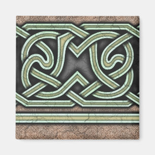 Frontière B, aimant droit vert