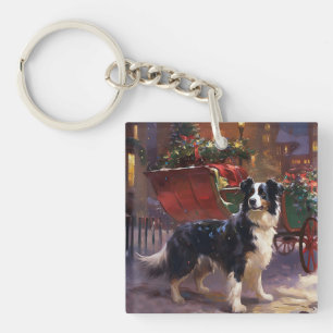 Frontière Collie Festive de Noël
