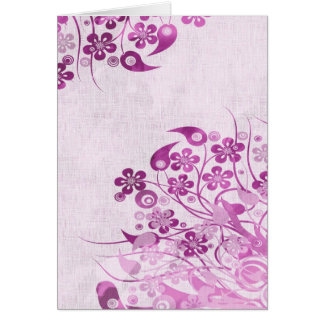 Frontière florale magenta