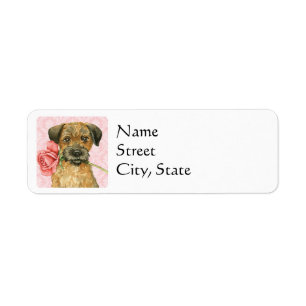 Frontière Terrier rose de Valentine