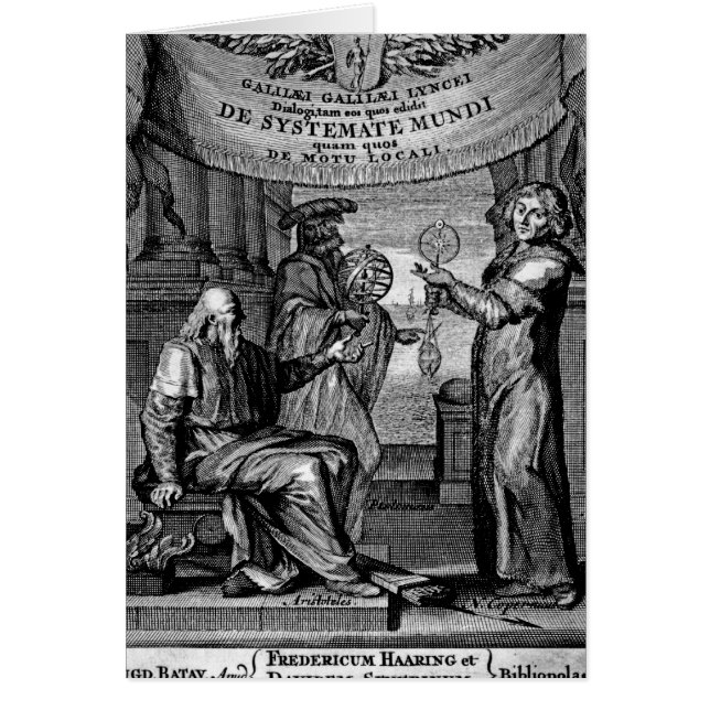 Frontispice de 'Dialogus De Systemate Mundi' (Devant)