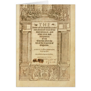 Frontispice 'du livre de Prayer commun