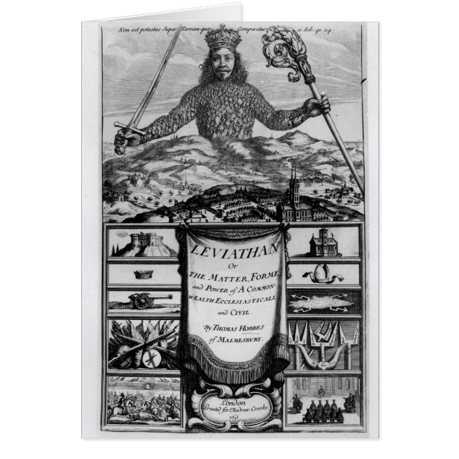 Frontispice par Thomas Hobbes de Malmesbury (Devant)