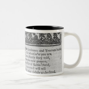 Frontispiece and opening lines Two-Tone coffee mug