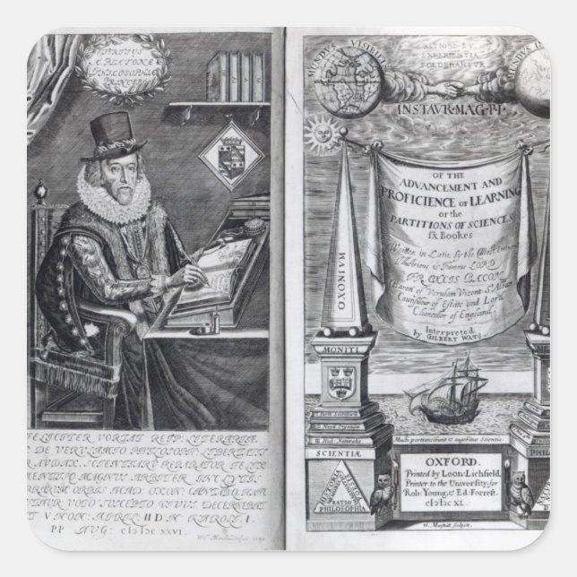 Frontispiece and Titlepage Square Sticker (Front)