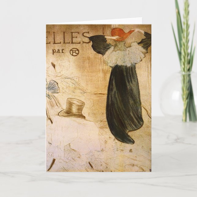 Frontispiece by Toulouse-Lautrec Card (Front)