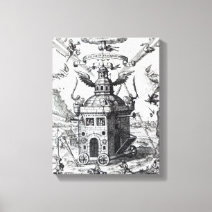 Frontispiece 'Collegium Fama Fraternitatis' Canvas Print