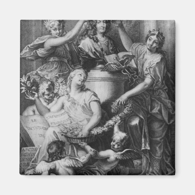 Frontispiece 'French Academy Dictionary' Magnet (Front)