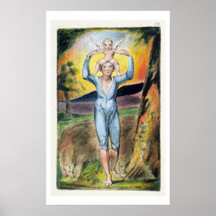 Frontispiece from 'Songs of Innocence and of Exper Poster
