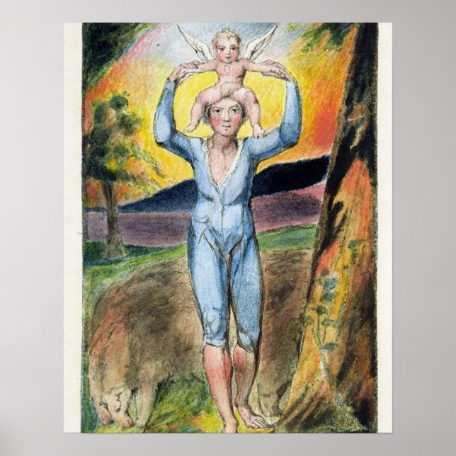 Frontispiece from 'Songs of Innocence and of Exper Poster (Front)