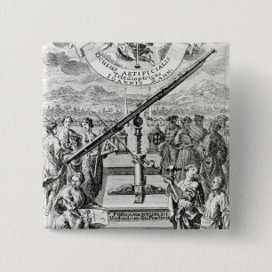 Frontispiece 'Oculus Artificialis 2 Inch Square Button