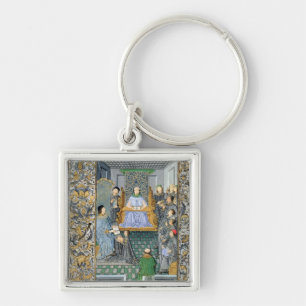 Frontispiece of Antonio de Nebrija's 'Gramatica' Keychain