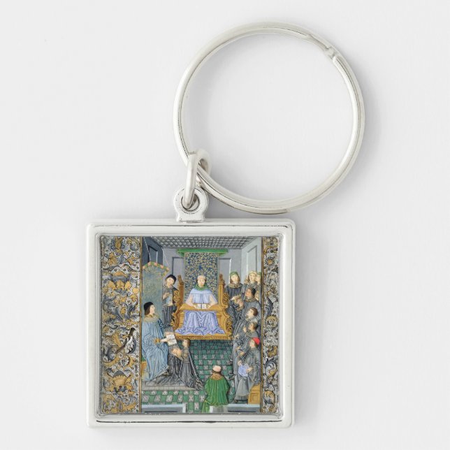 Frontispiece of Antonio de Nebrija's  'Gramatica' Keychain (Front)