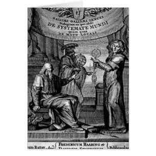 Frontispiece of 'Dialogus De Systemate Mundi'