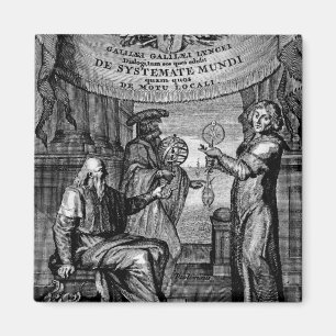 Frontispiece of 'Dialogus De Systemate Mundi' Magnet