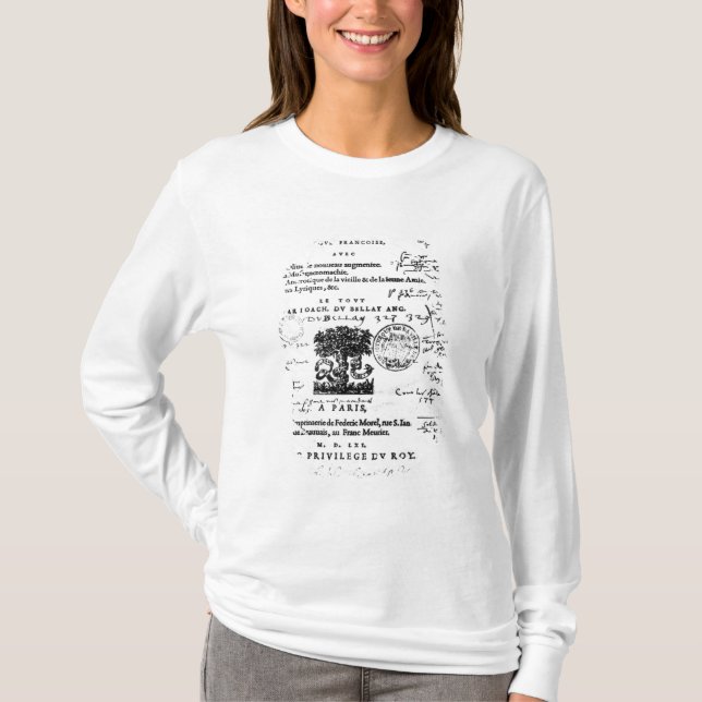 Frontispiece of 'La Defence et Illustration T-Shirt (Front)