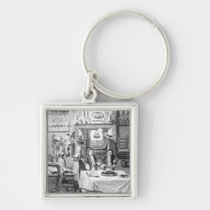 Frontispiece of 'The Housekeeper's Instructor' Keychain