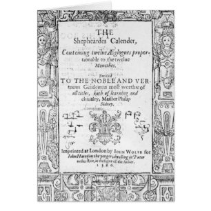 Frontispiece of 'The Shepeards Calender'