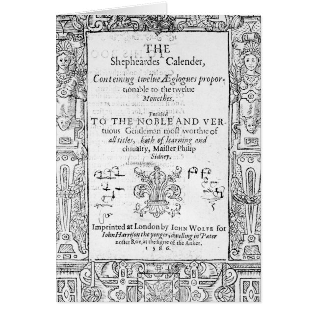 Frontispiece of 'The Shepeards Calender' (Front)