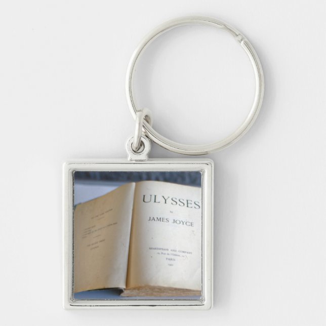 Frontispiece of 'Ulysses' by James Joyce Keychain (Front)