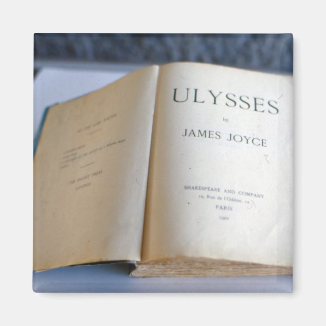Frontispiece of 'Ulysses' by James Joyce Magnet (Front)
