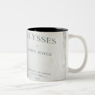 Frontispiece of 'Ulysses' by James Joyce Two-Tone Coffee Mug