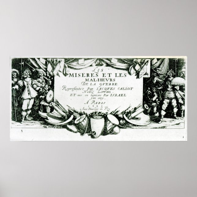 Frontispiece, plate 1 poster (Front)