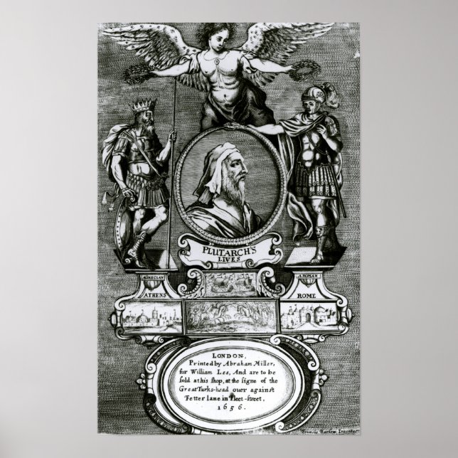 Frontispiece   'Plutarch's Lives' by Plutarch Poster (Front)