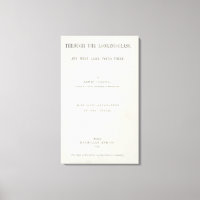 Frontispiece to 'Alice Through the Looking-Glass'