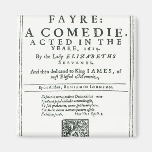 Frontispiece to 'Bartholomew Fair' Magnet