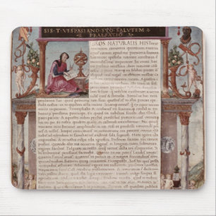 Frontispiece to Book I showing a page of text Mouse Pad
