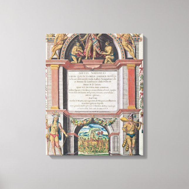 Frontispiece to 'Brevis Narratio' Canvas Print (Front)